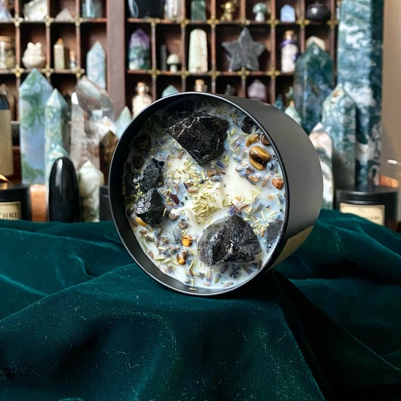 Planet Aries Other - Protect and Serve Crystal Candle